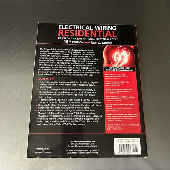 Residential Electrical Wiring based on the national code.  Large Softcover book - Picture 3 of 9